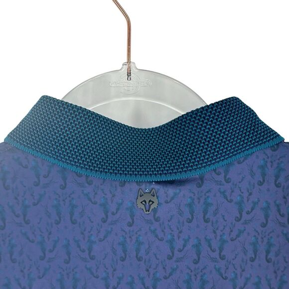 Greyson Shirt Mens XL Blue Purple Polo Performance Stretch Abstract Golf  Golfer - Picture 12 of 16